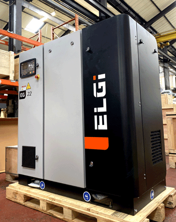EN22 22 kW Oil Lubricated Hire compressor Standard Pressure 7 bar 